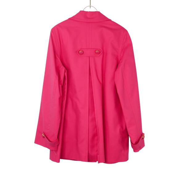 Vintage Jones New York Hot Pink Jacket With Oversized Buttons Casual Medium - Picture 3 of 8